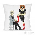 Anna Wintour And Karl Lagerfeld Funny Pillow - B019Z9C6ZI